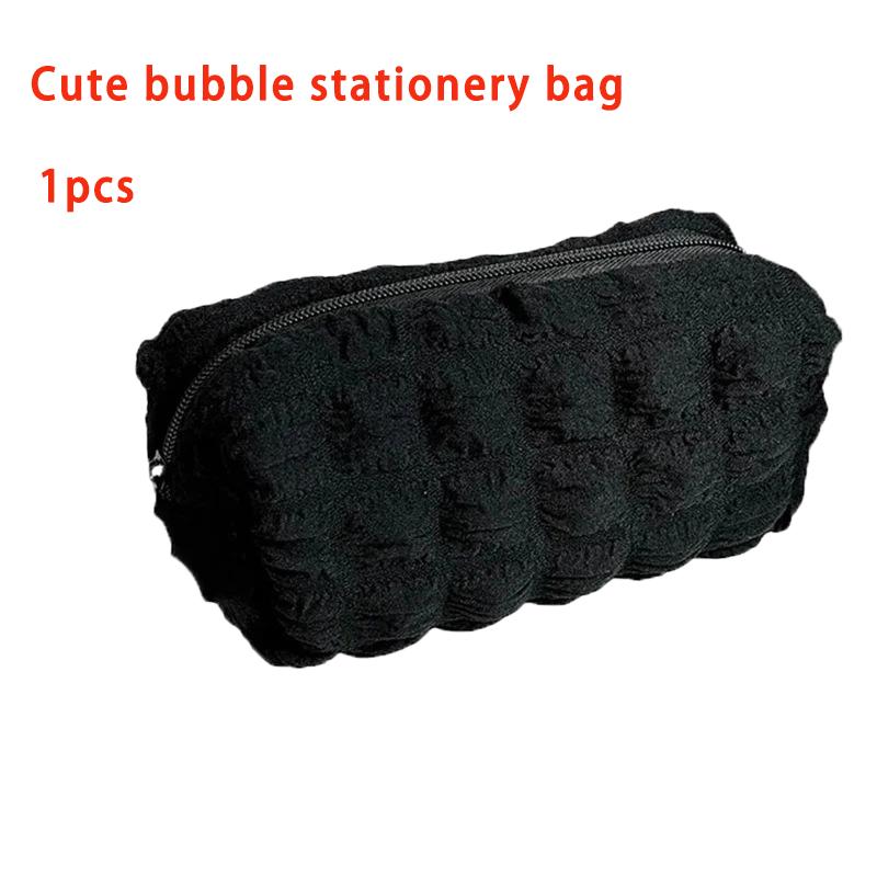 Cute bubble stationery bag, unisex cute stationery bag, pencil case, large capacity student supplies stationery bag