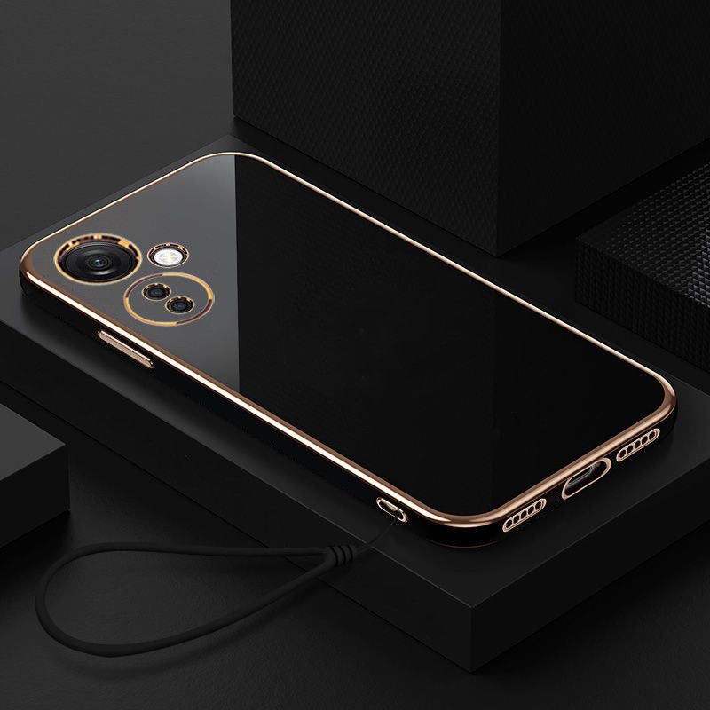 For OnePlus Nord CE 3 Lite Case OnePlus Nord N30 Cover Luxury Square Plating 1+CPH2467 CPH2465 Phone Case Soft Back Cover Fundas