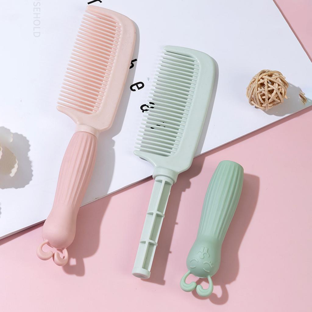 Cartoon Anti-Static Curling Comb Handheld Detangling Hair Brush for Stubborn Hair Thick Wavy Hair