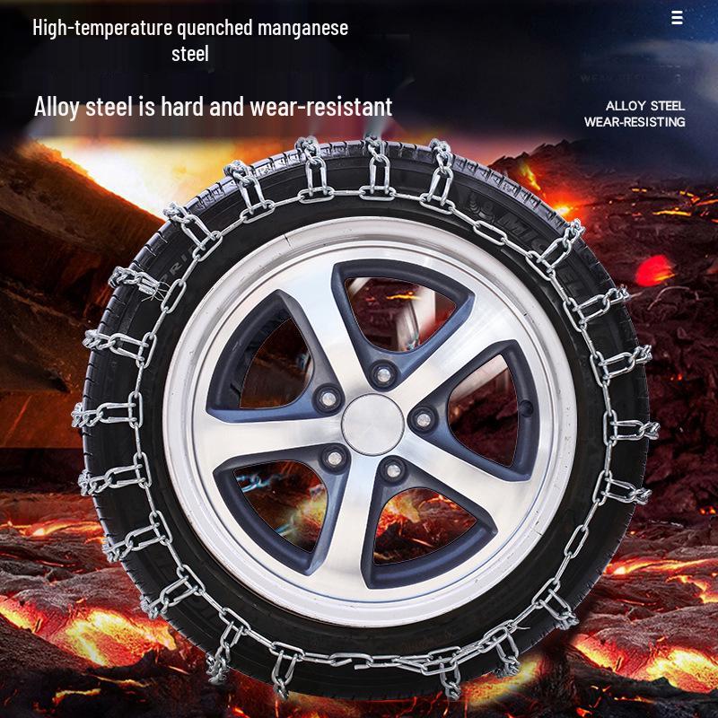 Cadillac CT6 Anti-Skid Car Chains, Fits 235/50R18 & 245/45R19, Bold & Encrypted Design