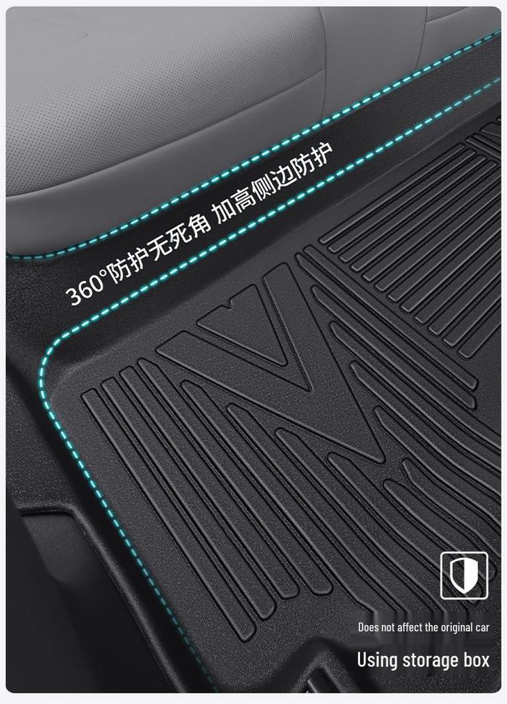 2026 Hongqi HS6 PHEV TPE Full Coverage Floor Mats - Custom Car Carpet Interior.
