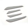 4pcs Anti-Scratch Silver Carbon Fiber Car Door Edge Protector Guards Trims Strip