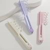 2 In 1 Comb And Styling Tool For Hair V Shaped Edge Hairbrush Manual Operation Lightweight Travel Friendly ABS Plastic