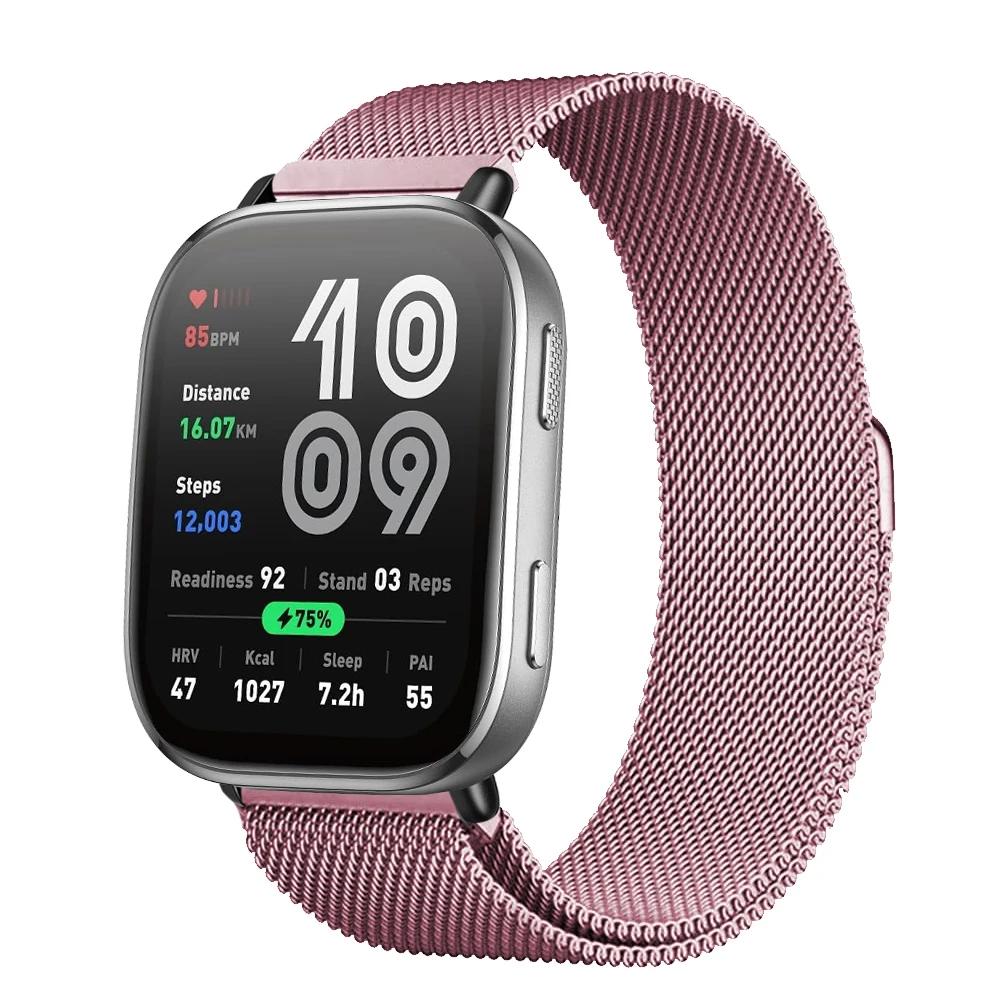 Magnetisches Armband für Für Amazfit Bip 6 Armband 22mm Band Metall Mesh Smartwatch Armband Correa Für Amazfit Bip6 Uhrenarmbänder