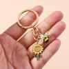 Lindo Llavero Abeja Panal Flor Llavero Cadenas de Llaves de Jardín Regalo Souvenir para Mujeres Hombres Colgantes para Bolsos Llaveros Accesorios