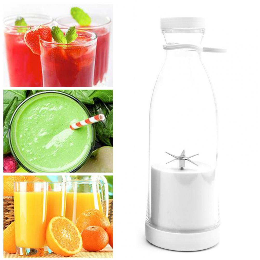 Electric juice cup rechargeable smoothie maker suitable for blending fruits and vegetables comes with a travel cup with 6 blades