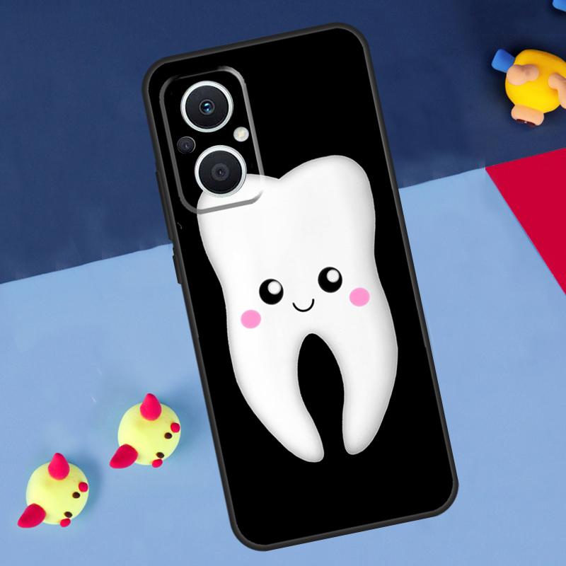 Dentist Tooth Pattern For OPPO Reno 12F 13F 14F 11F 10 11 12 13 14 Pro 8T 7 8 Lite OPPO Find X9 X8 X6 X5 Pro Case