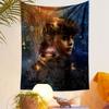 Akira Inspired Anime Illustration Tapestry Wall Hanging, Cyberpunk Motorcycle Neon Art, Japanese Manga Wall Decor for Bedroom Living Room