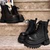 Small Man Heightened Platform Martin Boots Female Internet Celebrity Explosion British Style Comfortable Short Boots Female 2025 New Autumn and Winter