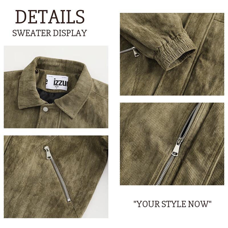 Izzue HK Amerikanische Retro Cordjacke für Herren