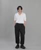 Seinteukeulu Wide Tapered Jogger Pants Wrg-358 Black Denim Brs