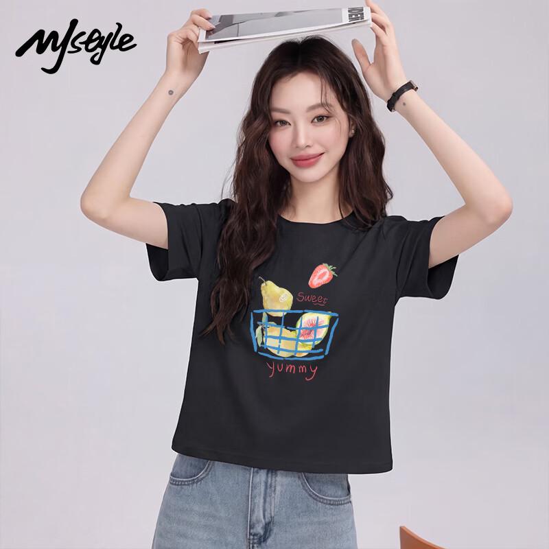 MJ STYLE Women's Cotton Short Sleeve T-Shirt