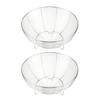 2Pcs Stainless Steel Fruit Basket Set Large Countertop Storage Baskets for Fruits Vegetables Snacks Bread Modern Wire Fruit Bowl for Kitchen Counter