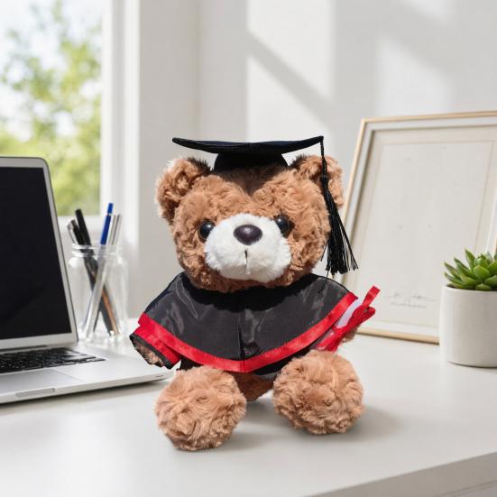 Personalized Graduation Bear Doll 2026 for Her, Soft Plush Teddy with Embroidered Gown, Class of 2026 Graduation Gifts for College High School