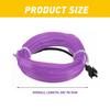 PURPLE LED Car Interior Decor Atmosphere Wire Strip Light Lamp Accessories EOA