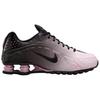 Nike Shox R4 Sakura Embroidery Low Top Casual Running Shoes Women Black Pink IB8872-600