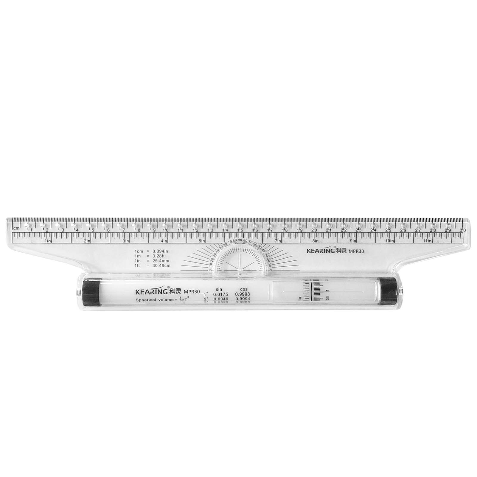 Measuring Rolling Ruler 30cm Multifunctional Parallel Ruler Measurement Tool Translation Angle Ruler Balancing Scale Measurement United States