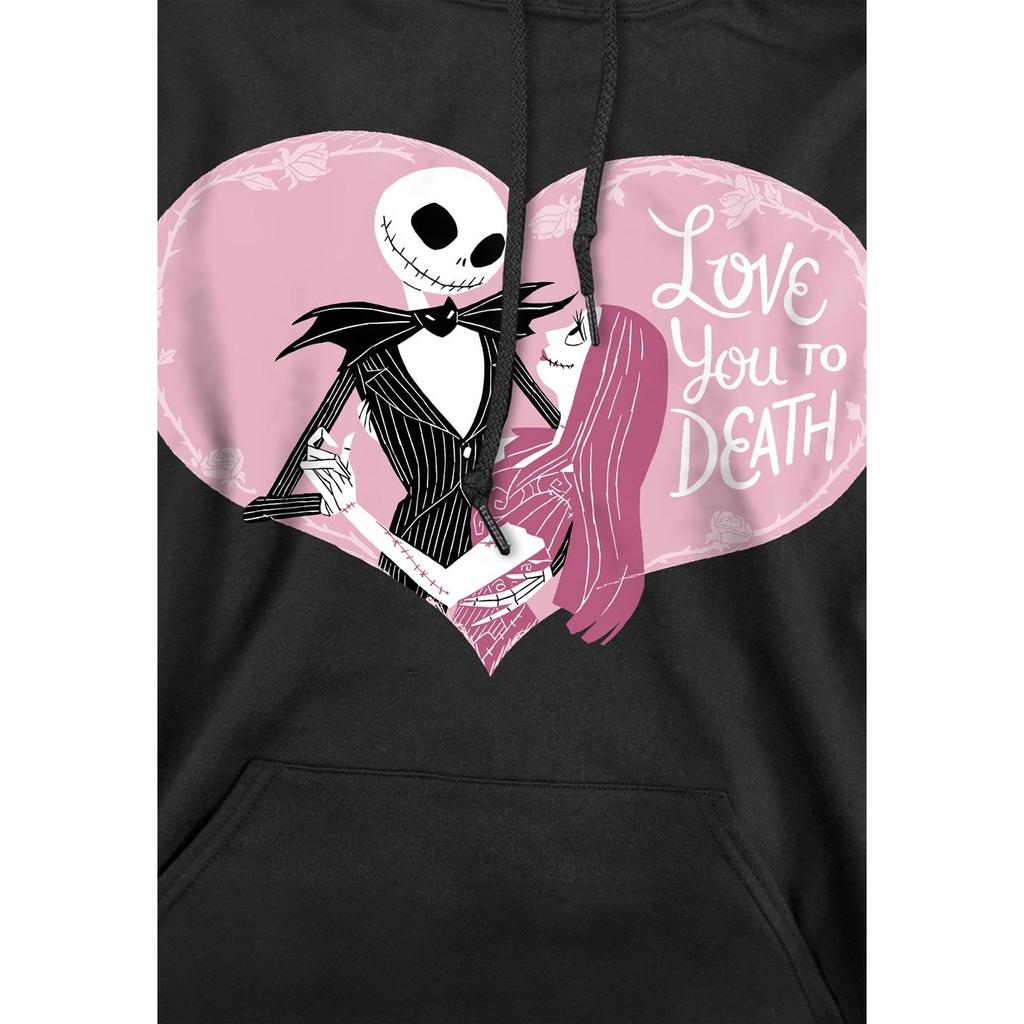 The Nightmare Before Christmas Herren Love You To Death Valentinstag Hoodie