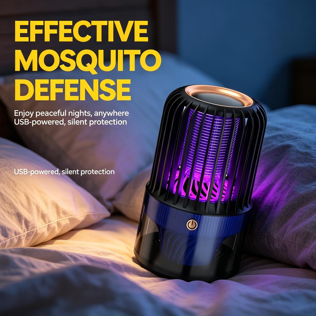 Lámpara antimosquitos eléctrica USB, dispositivo repelente de insectos silencioso y portátil