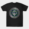 Men Black Print T-shirt Clan Armstrong Crest &Amp; Tartan Knot No-Cut Transfer Paper Print Cotton Tshirt