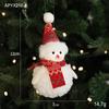 Pluche Sneeuwpop Kerstboomversieringen - Rode & Witte Decoraties voor Boom en Bureau