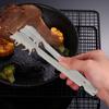 BBQ Tongs Stainless Steel Kitchen Tongs Heat Resistant Non-Slip Grip Metal Pliers for Grilling Rust-Proof Barbecue Clamps for Picnic Camping Cooking