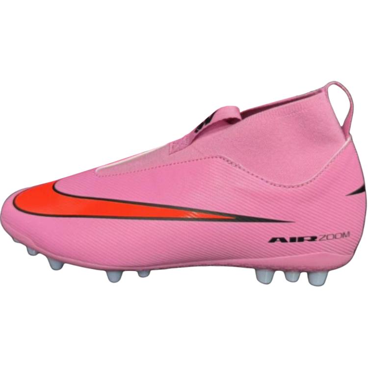 Nike Mercurial Vapor 16 Comfortable Non-Slip Shock Absorbing Durable Mid-Top Kids Soccer Shoes Bright Pink Kids Soccer Shoes FQ8308-600