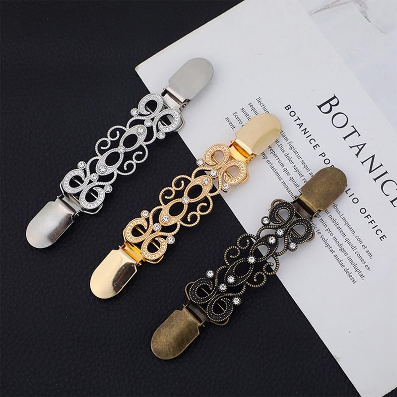 1Pc Dress Clips Back Cinch Sweater Shirt Clips Vintage Shawl Clips Cinch Clip Brooch Clips Cardigan Clips For Women Clothing