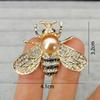 Luxus Vintage Damen Kristall Niedlich Emaille Biene Brosche Anstecknadeln Barock Perle Insekt Schmuck Brosche Für Dame Abzeichen Reversnadeln Geschenke