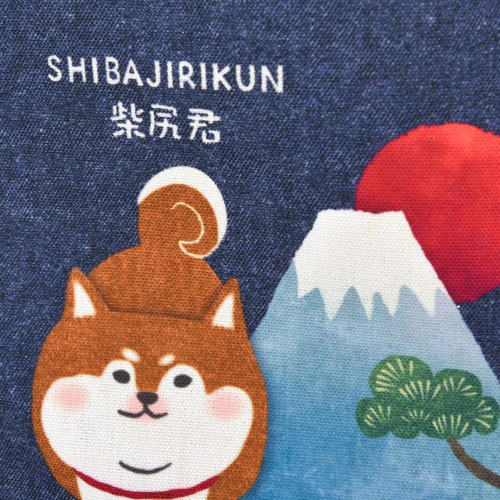 Bolsa Tote Pequena de Lona com Padrão Japonês e Fuji DB [Kusuguru Japan] Shibajiri-kun Monte