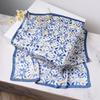 Silk Women's Square Scarf - Chinese Style Headscarf for Spring, Summer, Autumn - Neck Protection & Warmer - Elegant Thin Mom Style