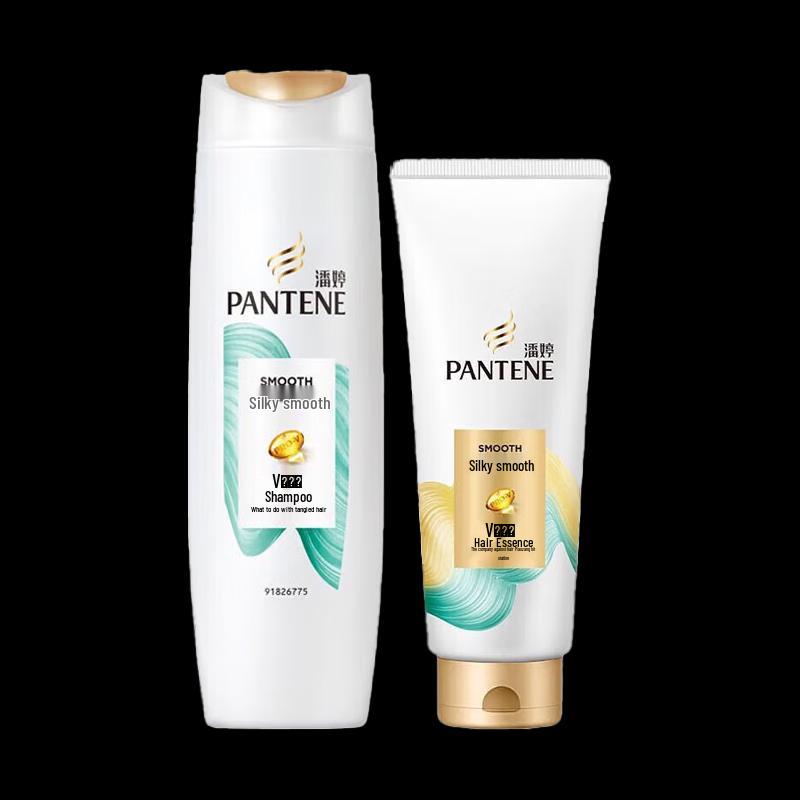 Pantene Silk Smooth Shampoo & Conditioner Set with Hair Mask