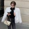 Women's Faux Fur Jacket Autumn Winter Warm Loose Plush Coat Casual Female Furry Cardigan for Street Office Date