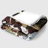 Yagami & Ryuk with Scythe Print thin Flannel Blanket for Living Rooms,Sofas Blankets,Lunch Breaks,blankets fluffy