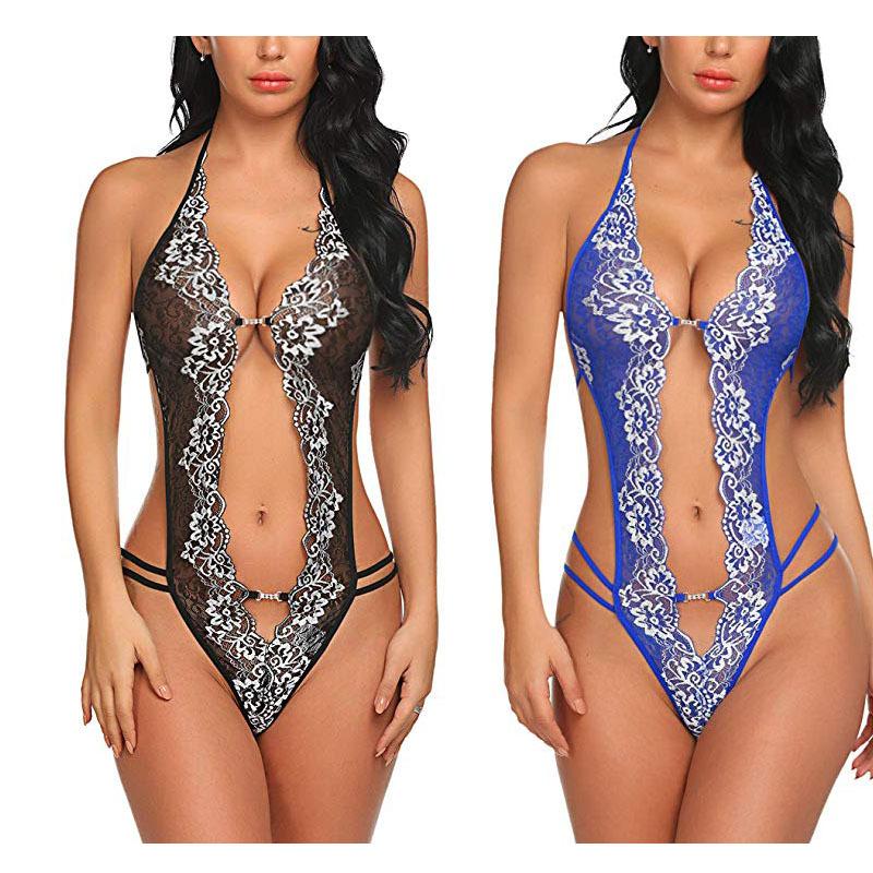 European and American sex underwear, sexy women's three-point neck underwear