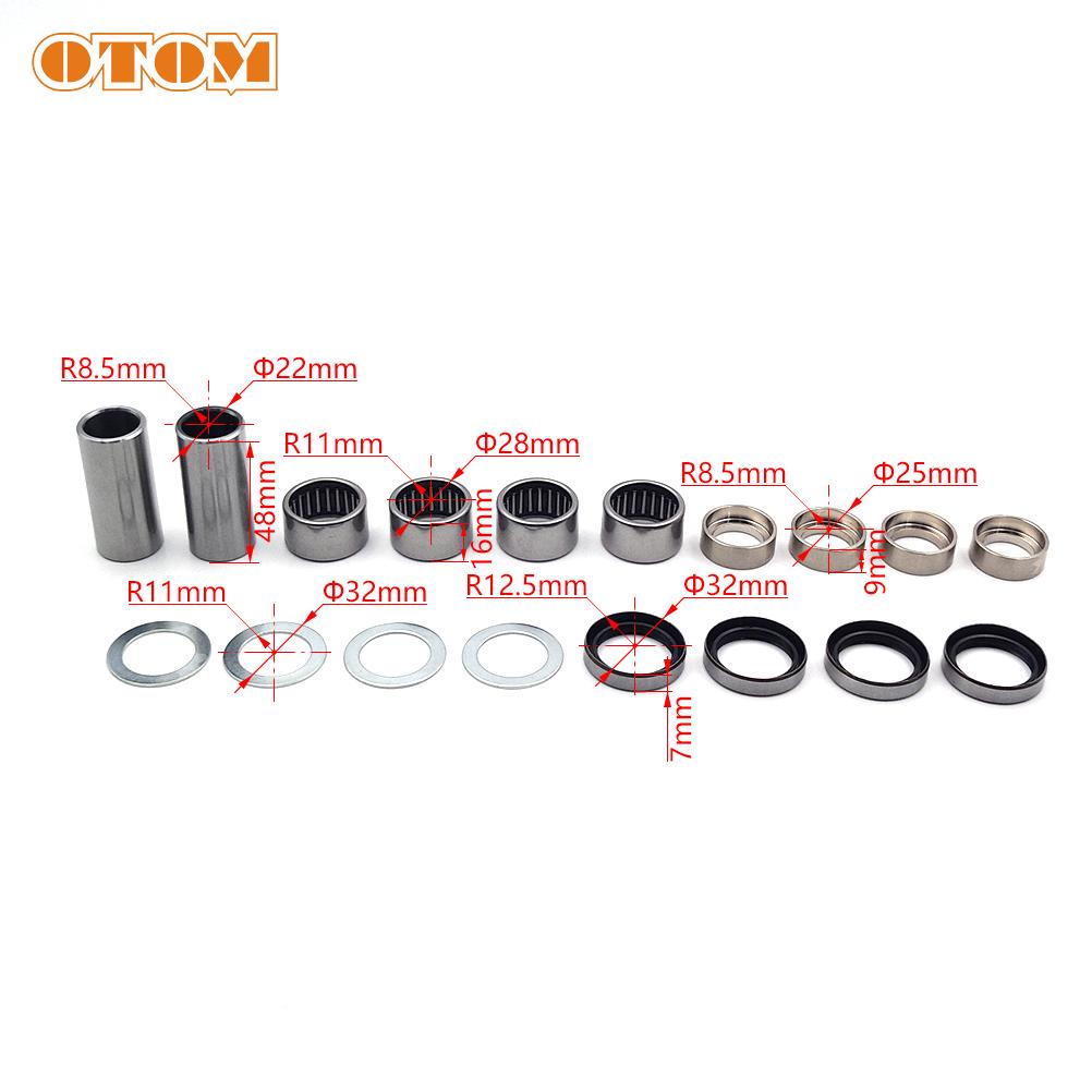 For KTM SXF 2008-2016 Motorcycle Swing Arm Repair Maintenance Kit Bearing Oil Seal Bushing Washer Ring Liner HUSQVARNA XCF EXC
