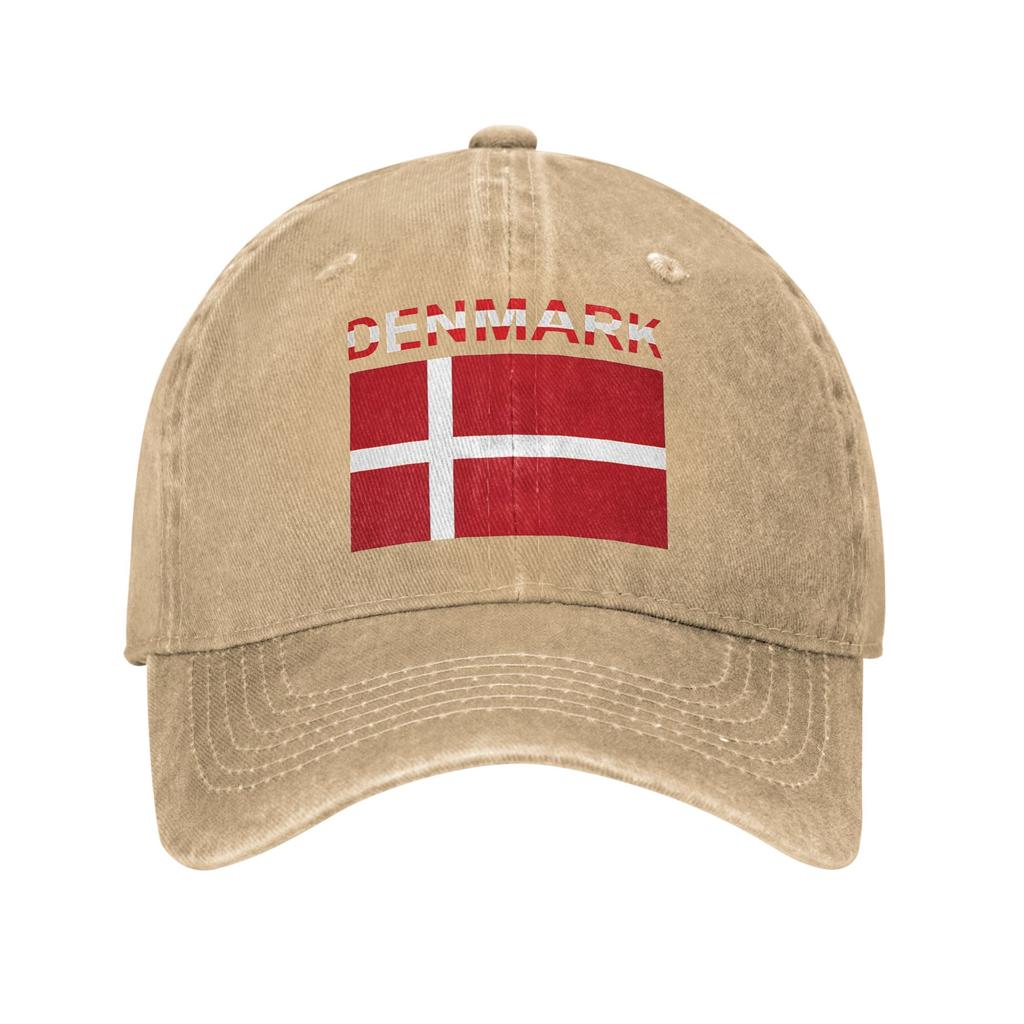 Baseball Cap Denmark flag  Summer y2k Cool Trucker Hat  Unisex Adult Design Kpop Rock Sunscreen Snapback Cap
