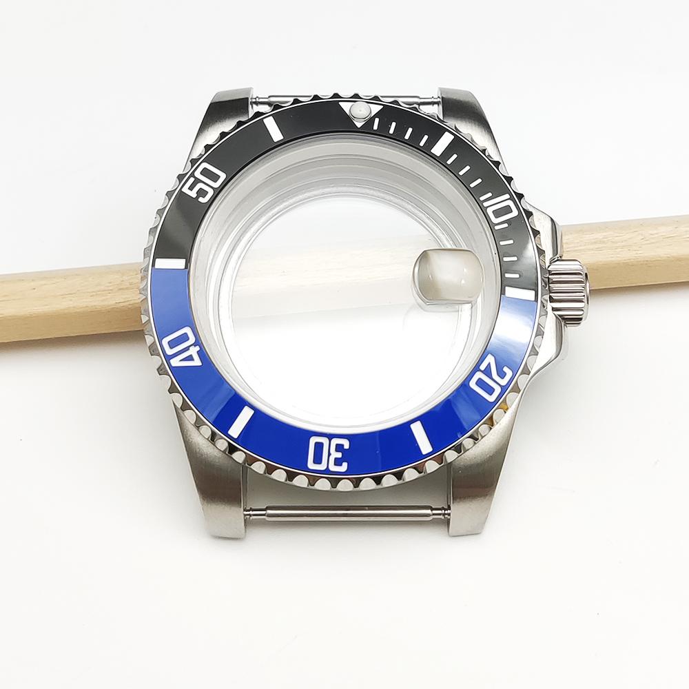 Stainless steel case, suitable for Japanese NH35/36 movement, transparent back cover--40MM