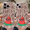 Phone Case: 2D Flat, Fits iPhone 18 17 16 15 14 13 Pro, Transparent Corner Protection Case, Cool Watermelon, Christmas and Halloween Gift
