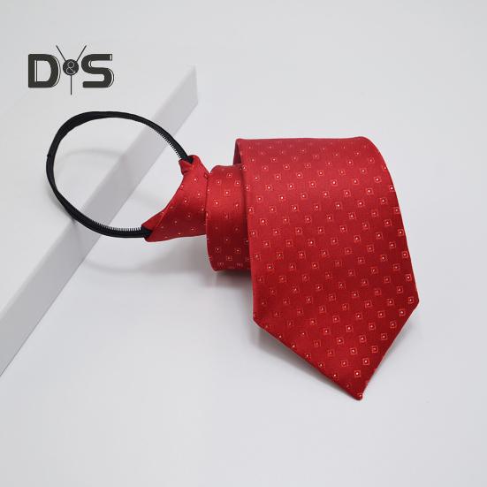 Men Business Tie Multiple Pattern Designs Rich Colors No Knot Casual Neck Tie Banquet Wedding Party Necktie