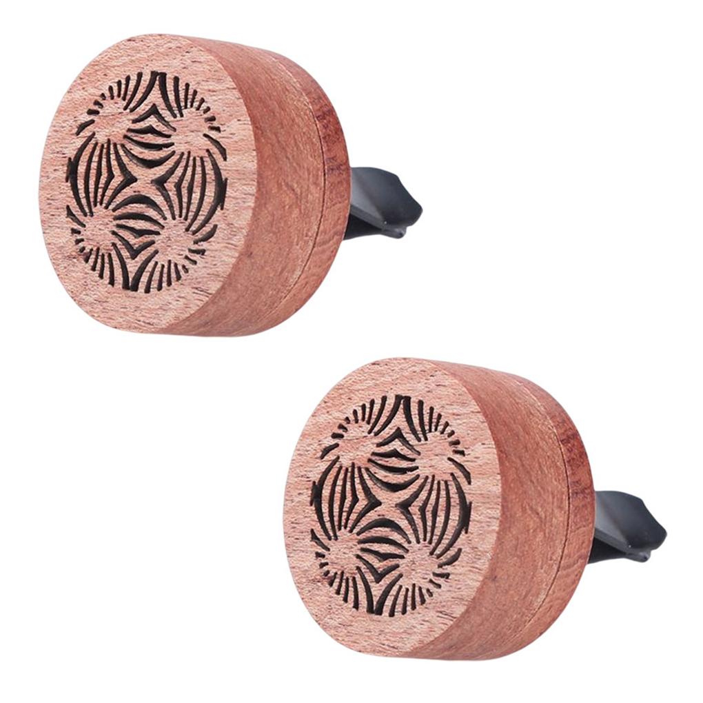 2 Pieces Car Vent Essential Oil Diffuser Air Freshener Odor Remover