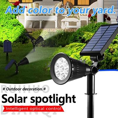 Solar Powered Garden Lighting RGB Changing Street Garland Lawn Ground Lamp Waterproof Landscape Outdoor Home Decor Solar Spot