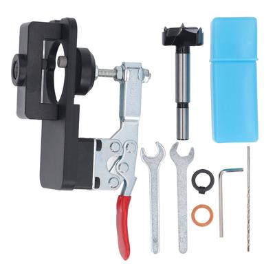 35MM Concealed Hinge Jig Aluminum Alloy Hinge Hole Drilling Jig Woodworking Tool Drilling for Door