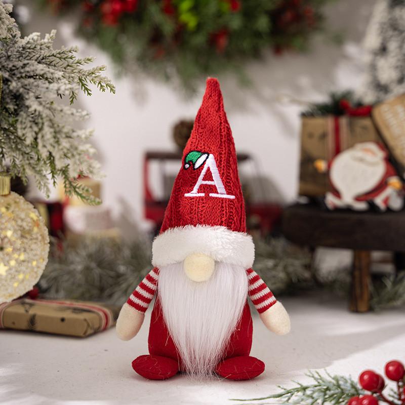 Adorable Christmas Gnome Figurine With Knitted Hat Perfect For Festive Decor
