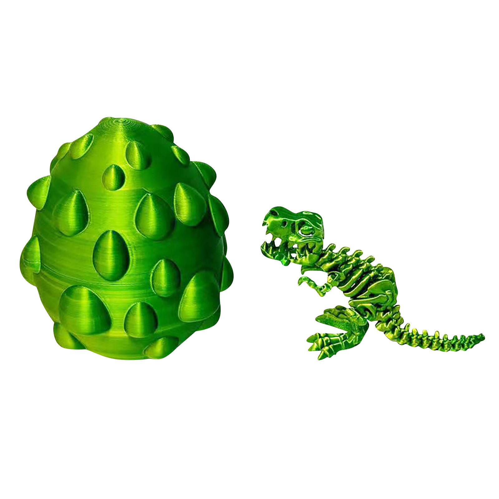 

3D Яйцо Дракона, Яйцо Динозавра с Пузырьками и Скелетом, Подвижная Игрушка Динозавра С Гибкими Соединениями, Декор Для Стола One Size зелёный