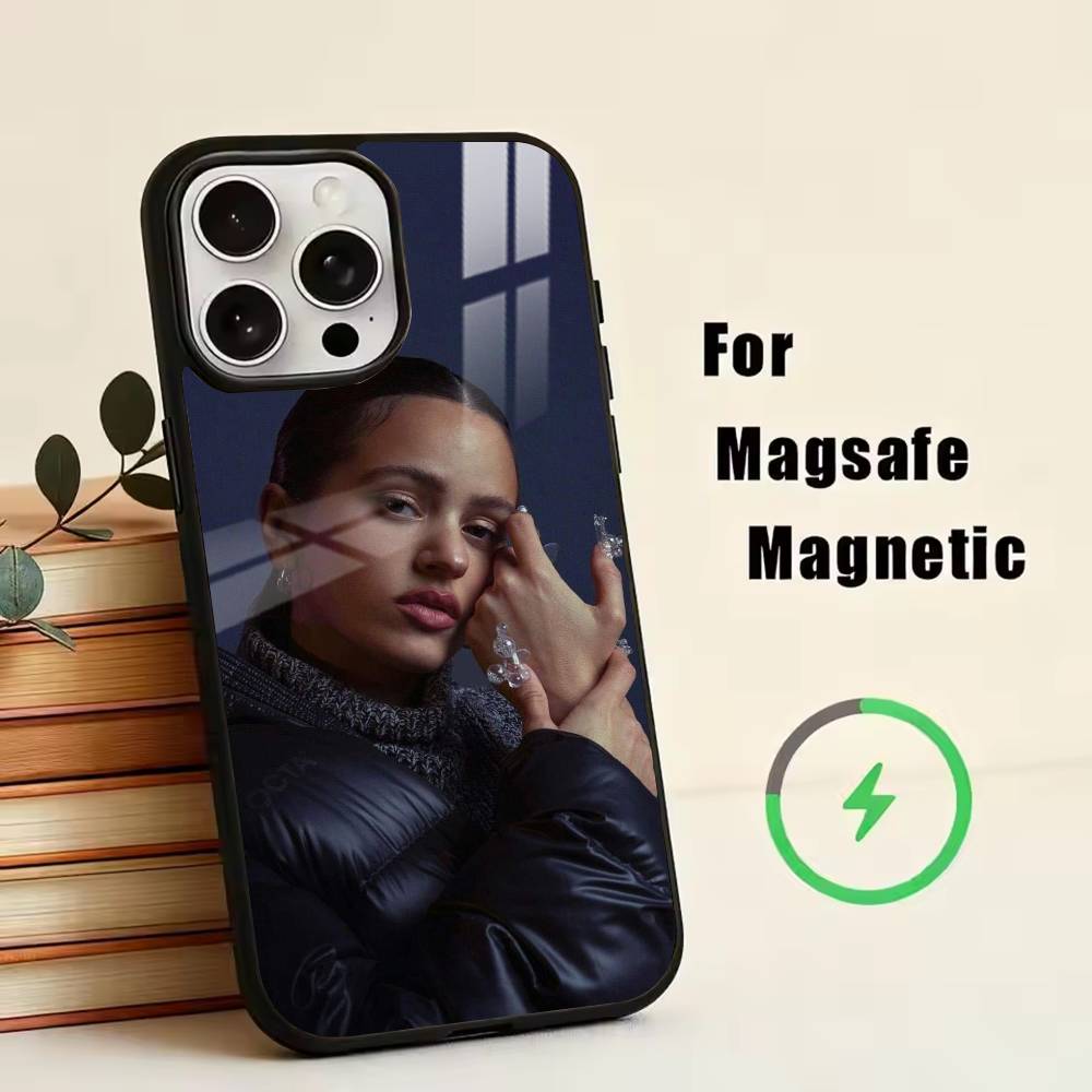 Singer R-ROSALíA Phone Case For iPhone17,16,15,14,13,12,11 Plus,Pro Magnetic For Magsafe Wireless Charging