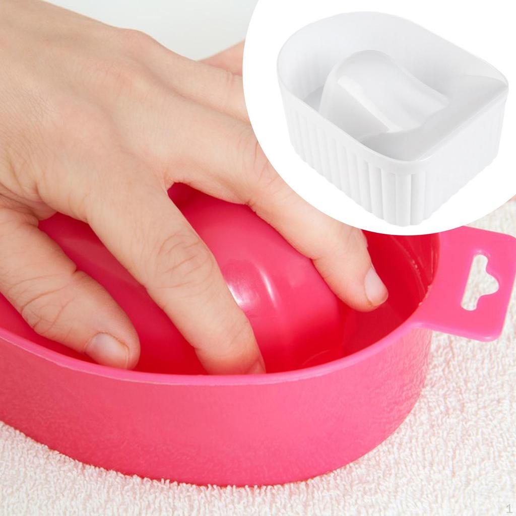 Manicure Hand Soak Bowl Tray, Gel Nail Remover Dish Color Removing Salon