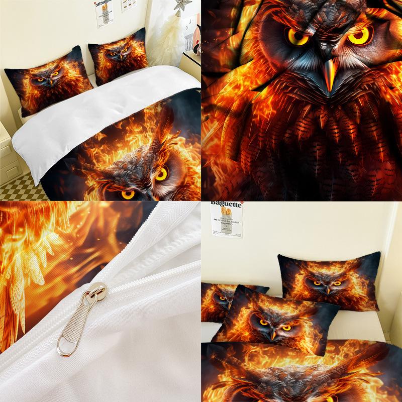 Animation Series 3D Digital Printing Three-Piece Bedding Kit Bed Sheet Quilt Cover