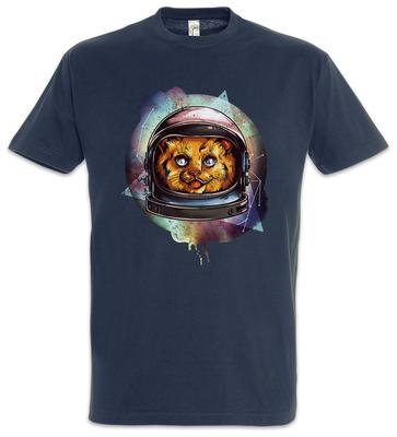 Weltraum Katze Ich T-Shirt Astronaut Katzen lieben Weltraum Planeten Kosmos Sucht Spaß