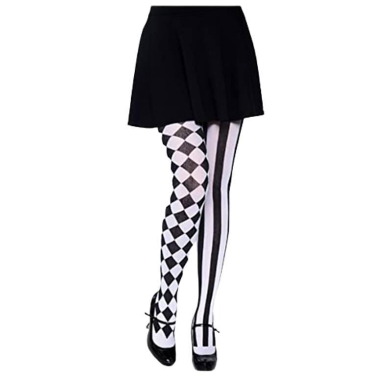 Skeleton Halloween Silk Stockings Woman Black Knee High Socks Ghost Props House
